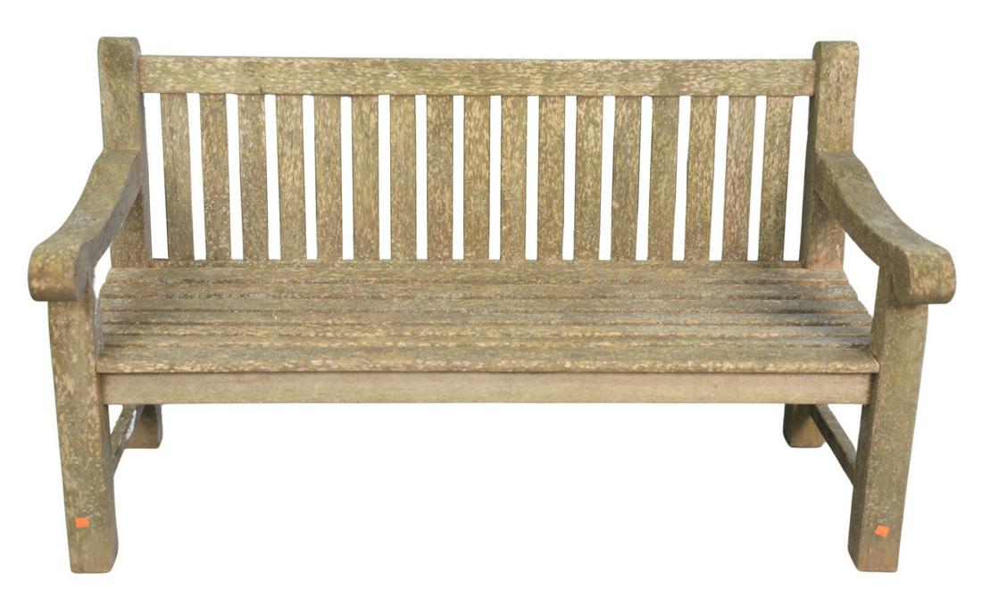 Outdoor Classics Teak Bench, height 34 1/2 inches, (1 of 3)