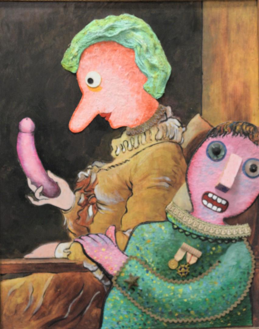 Enrico Baj (Italian, 1924-2003), Jeune Fille Lisant, (1 of 5)