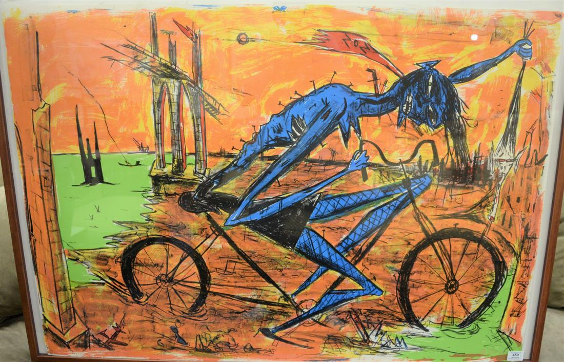 Rick Prol (American, b. 1956), SOS, 1985, lithograph (1 of 5)