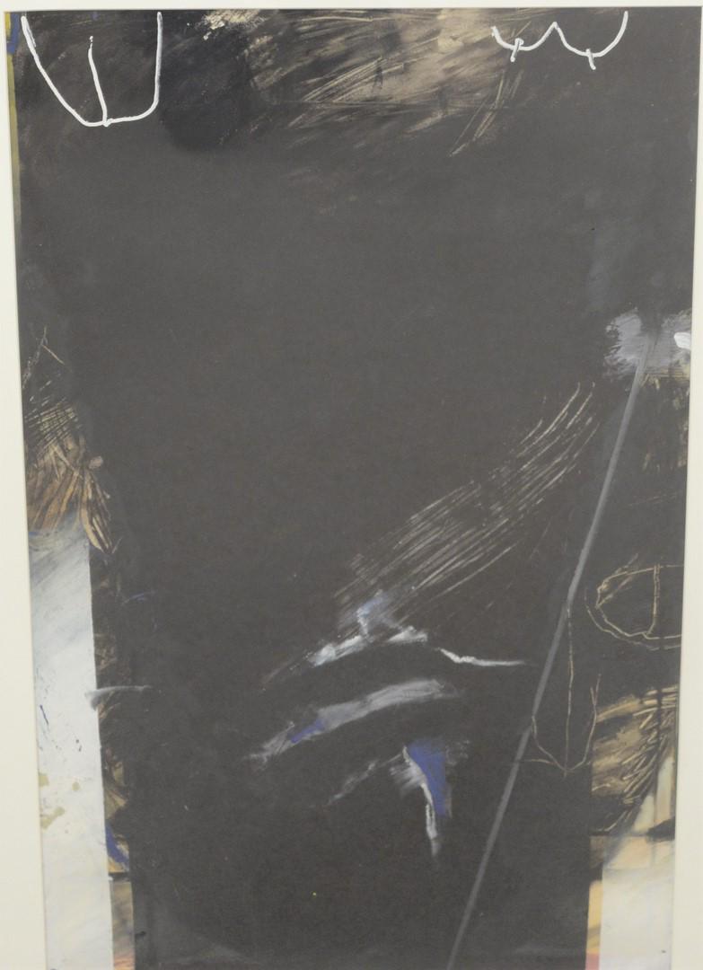 Carlos Collazo (Puerto Rican, 1956 - 1990), Serie: Carlos Collazo (Puerto Rican, 1956 - 1990), Serie Barcelona I, 1988, mixed media on paper, unsigned, 32" x 22".