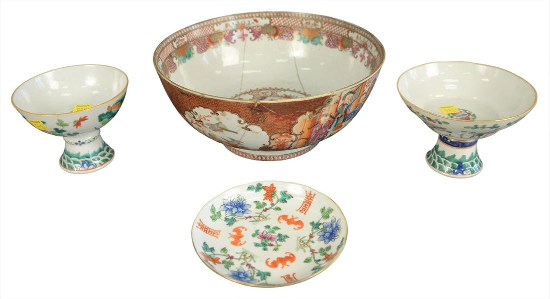 Four Piece Chinese Porcelain Group, to include Chinese (1 of 6)