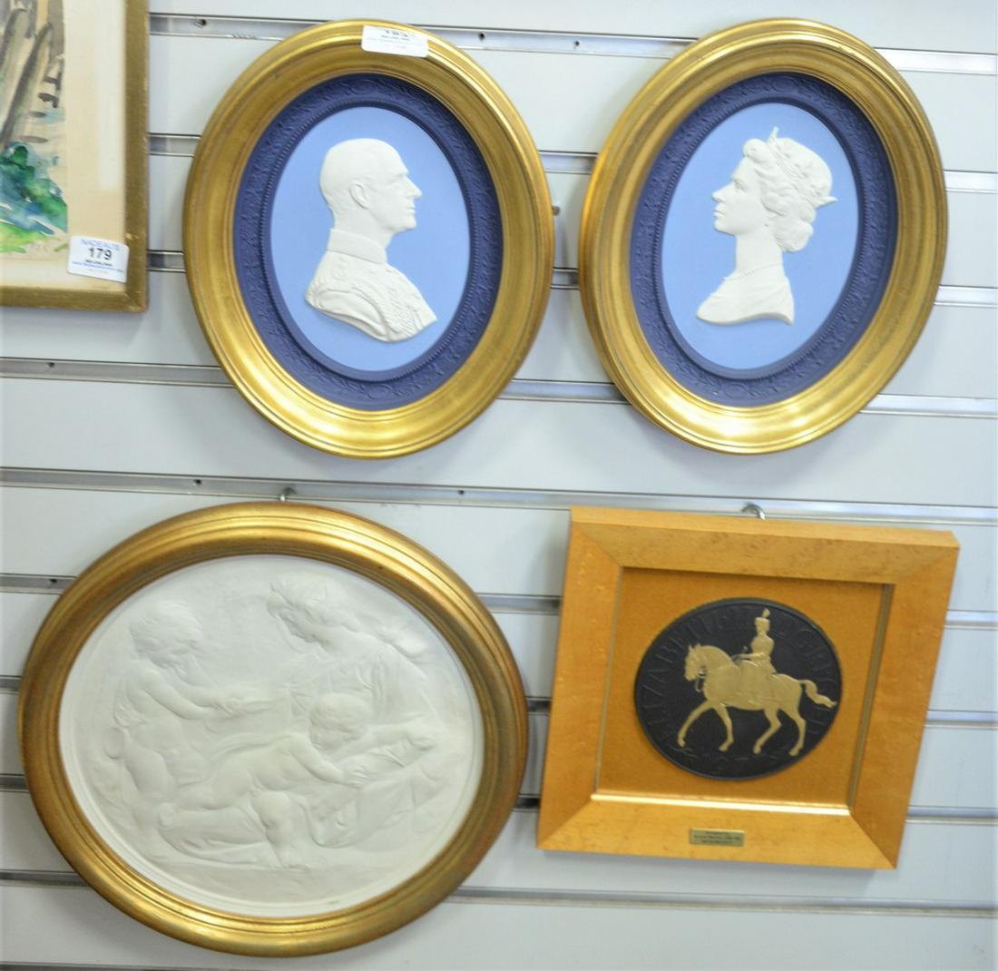 Group of Seven Framed Wedgwood Plaques, to include (1 of 3)
