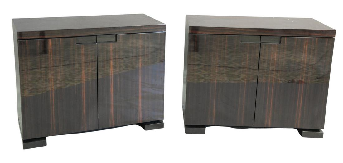 Pair of Dakota Jackson Lacquered Macassar Ebony (1 of 4)