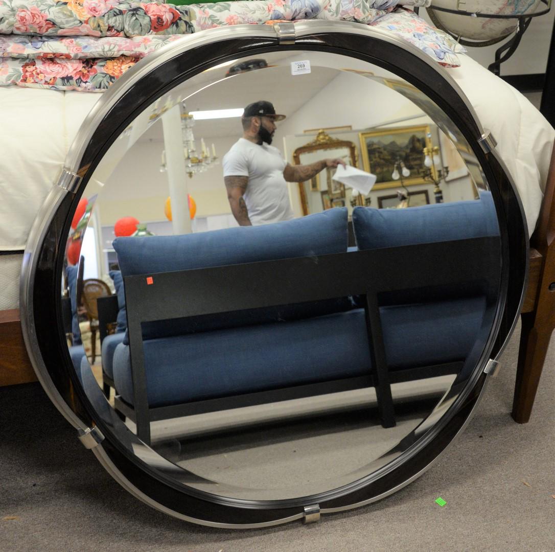 Dakota Jackson Mirror, having chromed steel and (1 of 4)