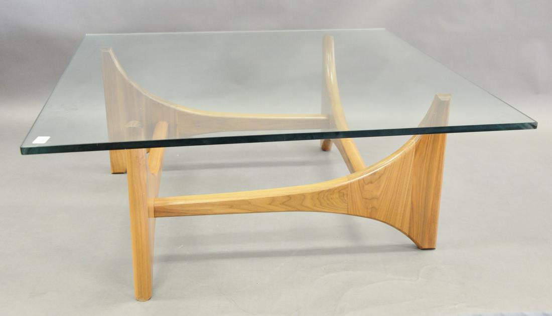 Custom Adrian Pearsall Style Walnut Coffee Table, (1 of 3)