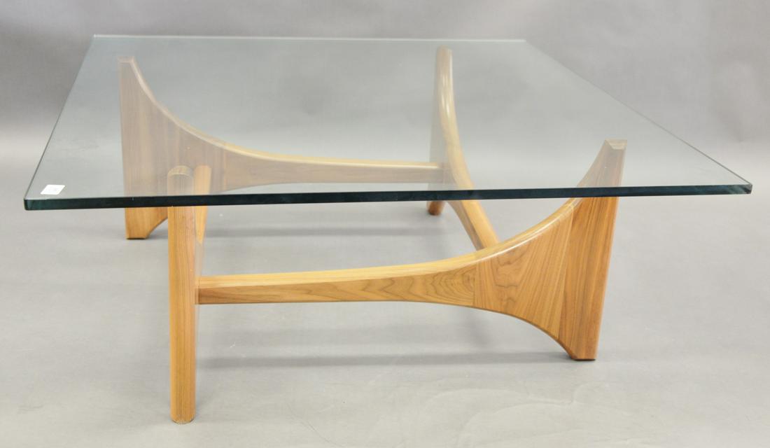 Custom Adrian Pearsall Style Walnut Coffee Table, (1 of 4)