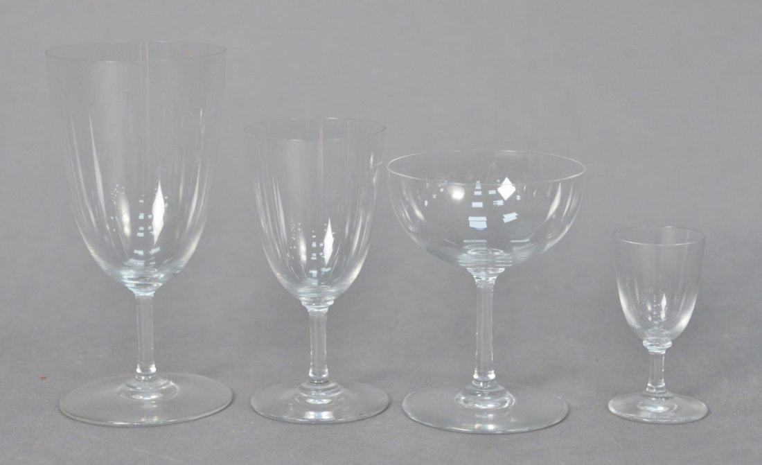 Set of 42 Baccarat Stems, to include 12 champagnes, 12 (1 of 5)