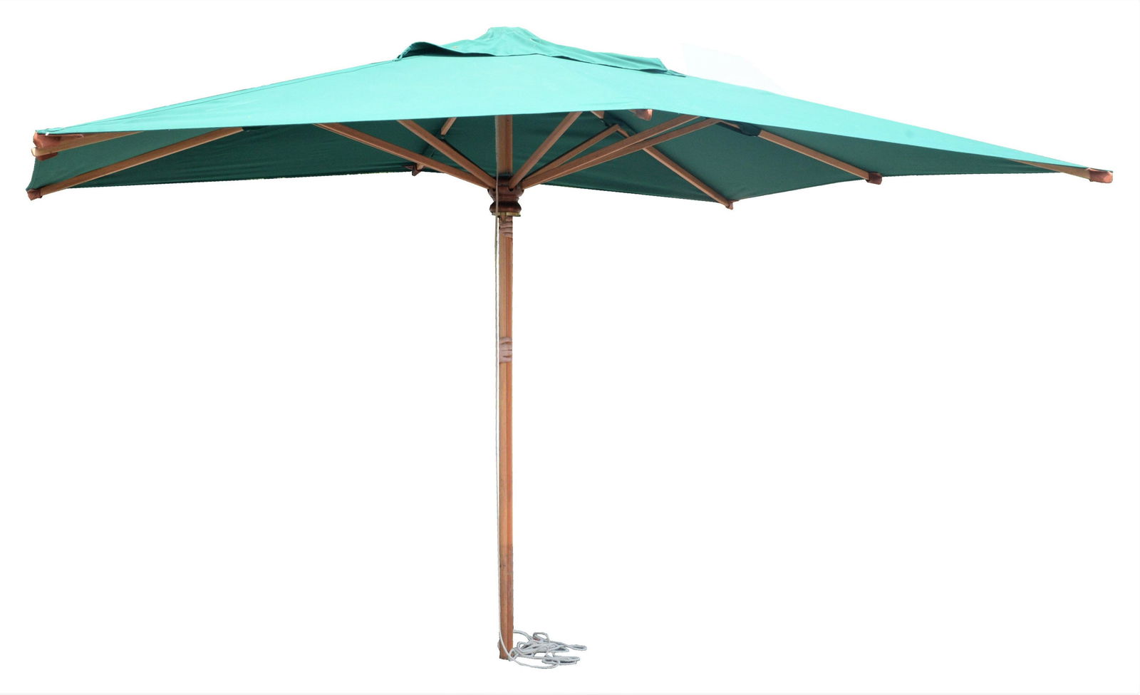Barlow Tyrie Outdoor Teak Umbrella (as is), top 7' x (1 of 3)