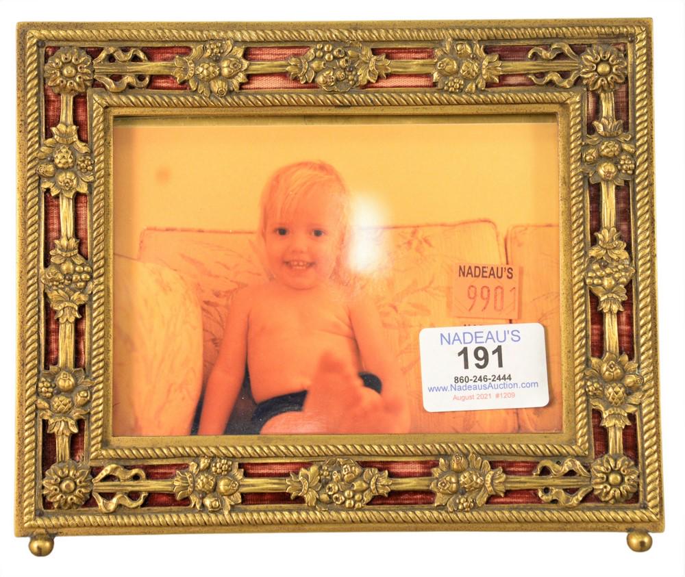 E.F. Caldwell and Company Gilt Bronze Frame, 6 1/8" x 7 (1 of 4)