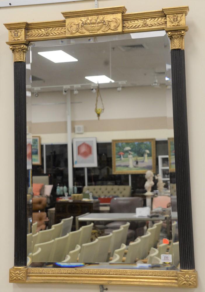 Federal Style Mirror with Black Columns, height 41 (1 of 3)