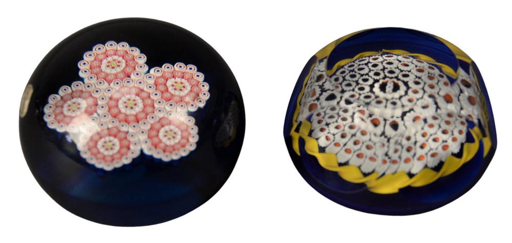 Two Saint Louis Millefiori Glass Paperweights, to (1 of 4)