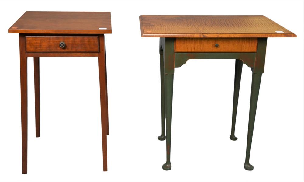 Two Eldred Wheeler Queen Anne Style Stands, one having (1 of 4)