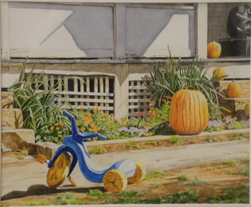 Reynard Milici (American, b.1942), Tricycle in Front (1 of 4)