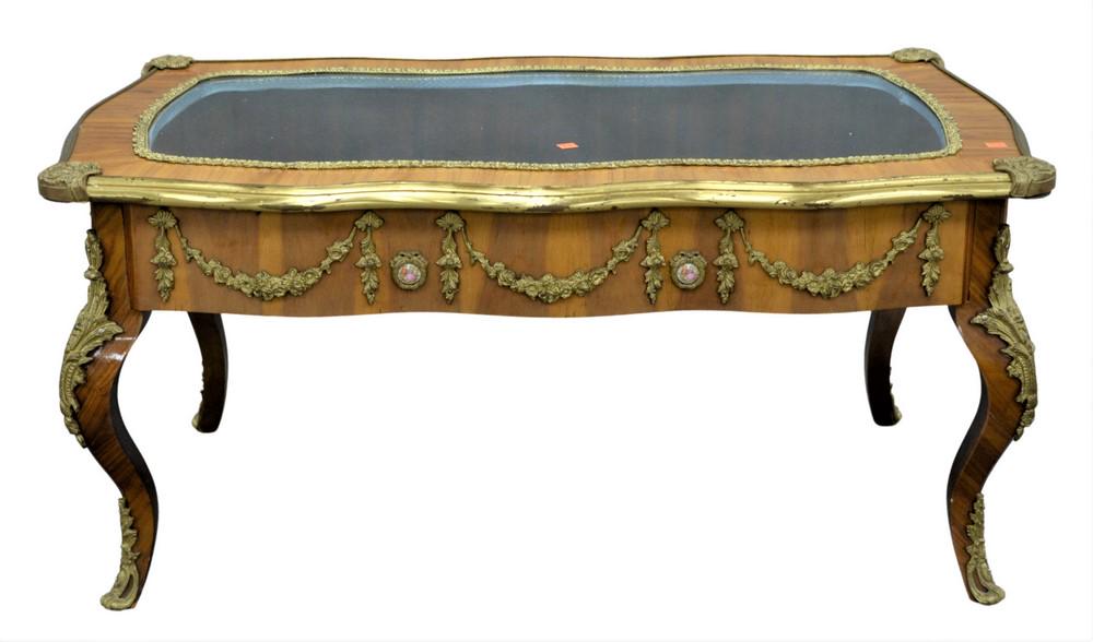 Louis XV Style Vitrine Coffee Table, having ormolu (1 of 4)