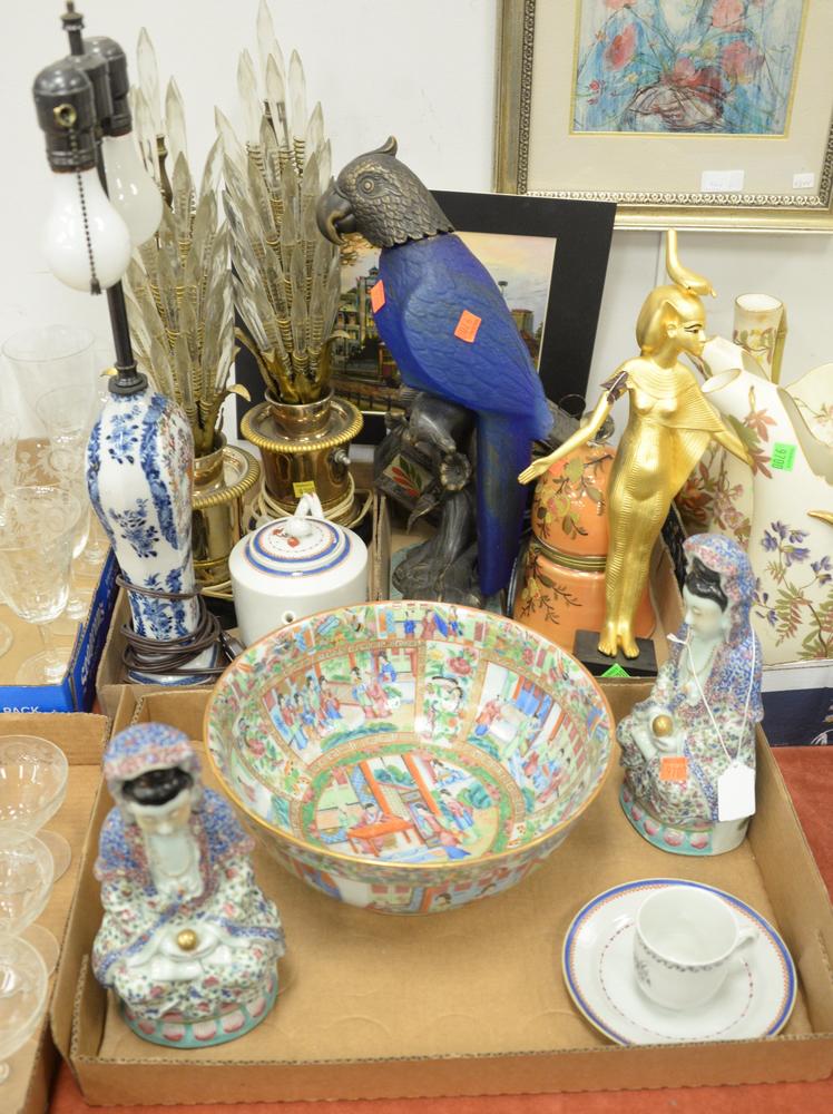 Three Box Lots, to include a pair of prism table lamps, (1 of 7)