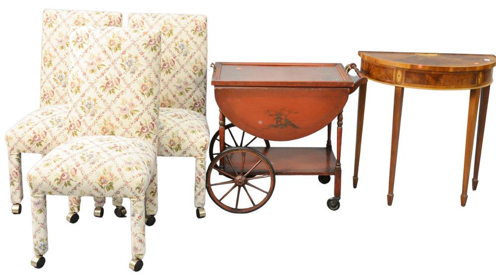 Large Group of Furniture, to include three floral (1 of 5)