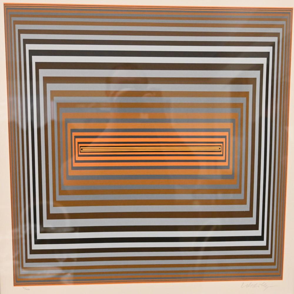 Victor Vasarely (Hungarian, 1906 - 1997), Vonal-Lap, (1 of 4)