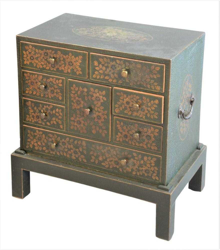 Diminutive Chest Having Eight Drawers, set in fitted (1 of 6)