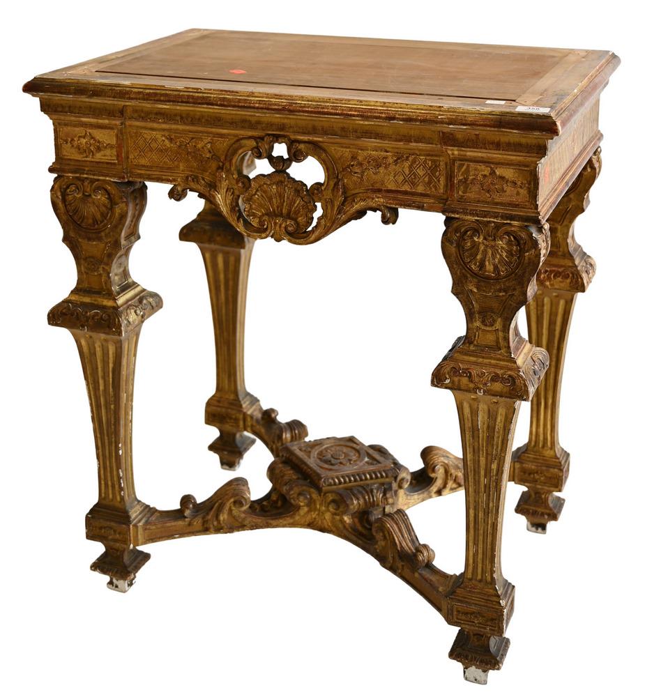 Heavily Carved Gilt Base Baroque Style Cabinet, having (1 of 4)