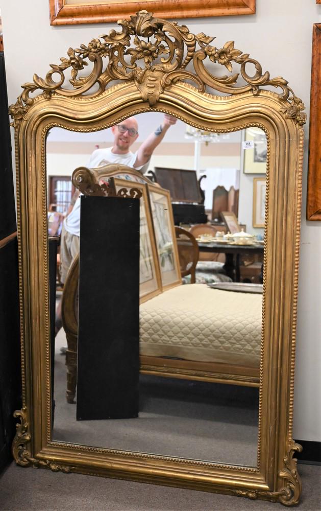 Victorian Gilt Pier Mirror, height 68 inches, width 42 (1 of 3)