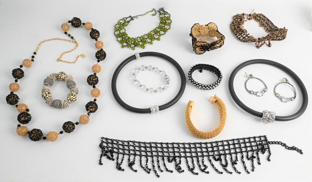 Group of Costume Jewelry, to include a Ciner bracelet, (1 of 6)
