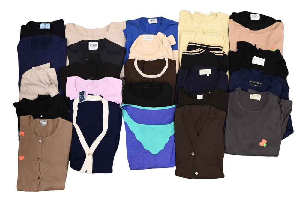 Large Lot of Designer Sweaters, over 24 pieces in a (1 of 4)