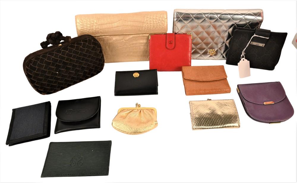 Lot of Leather, Fabric, and Skin Wallets, Clutches, and (1 of 4)