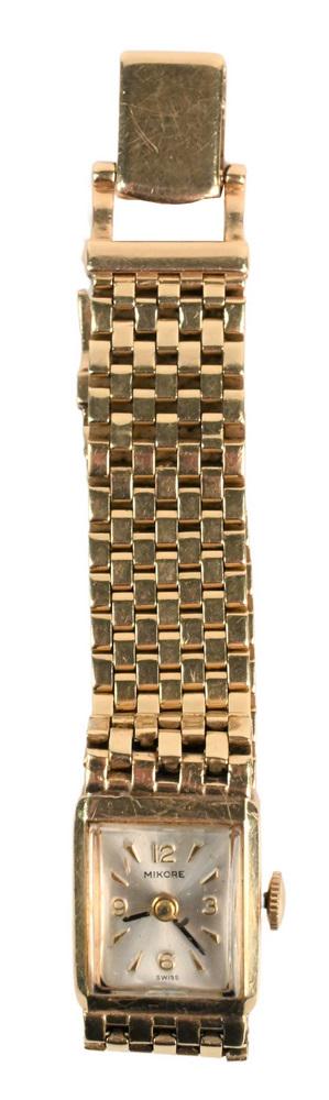 Mikore Ladies Watch, having 14K gold band, total weight (1 of 3)