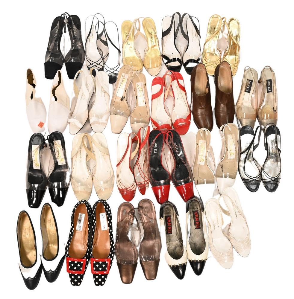 Designer Shoe Lot, to include mostly sling backs by (1 of 4)