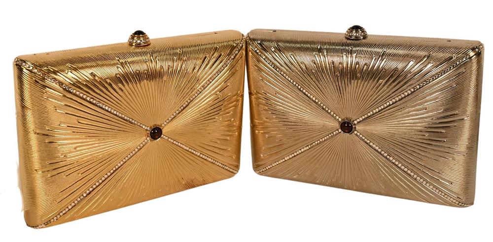 Two Judith Leiber Starburst Box Minaudiere Evening (1 of 3)