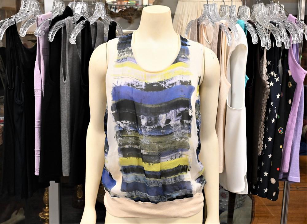 20 Piece Lot of Designer Sleeveless Tanks, designers: 20 Piece Lot of Designer Sleeveless Tanks, designers include Delle Celle, Malo, St. John, Ballantyne, along with others, size S/M, condition consistent with normal wear.