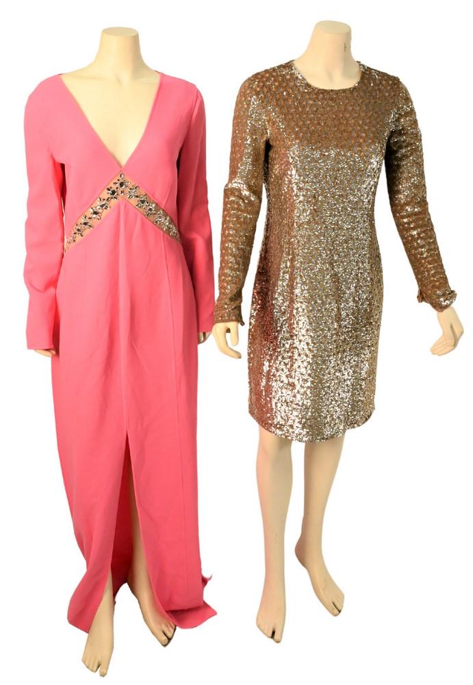 Two Michael Kors Evening Wear Dresses, to include gold (1 of 6)