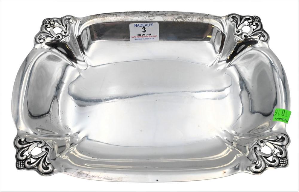 Royal Danish Sterling Silver Tray, 12 1/2 x 9 1/2 (1 of 3)