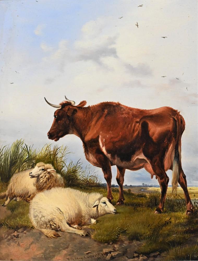 Thomas Sidney Cooper (1803 - 1902), steer and sheep (1 of 5)