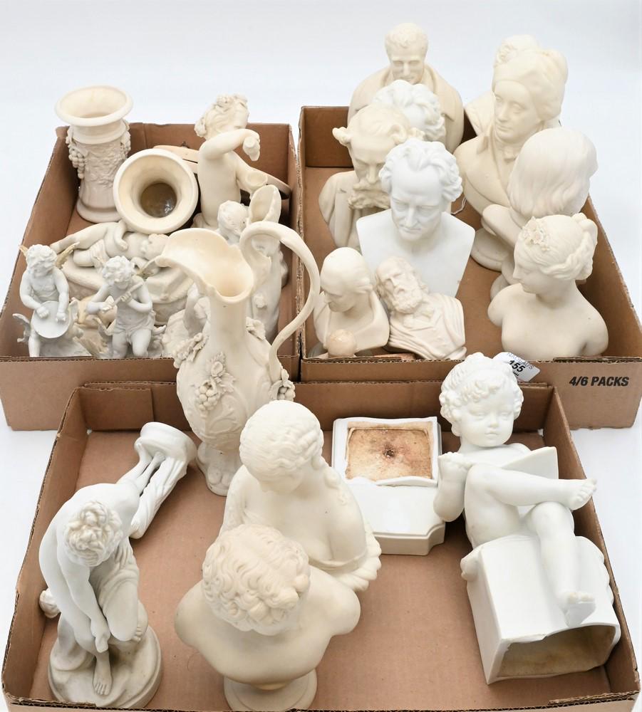 Large Group of Parian Busts and Figures, to include (1 of 5)