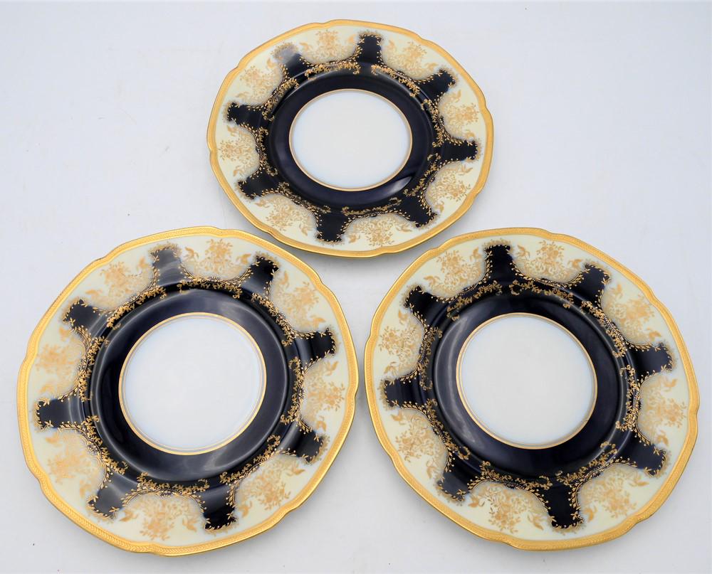 Set of 12 Hand Painted Limoges Dinner Plates, having (1 of 5)