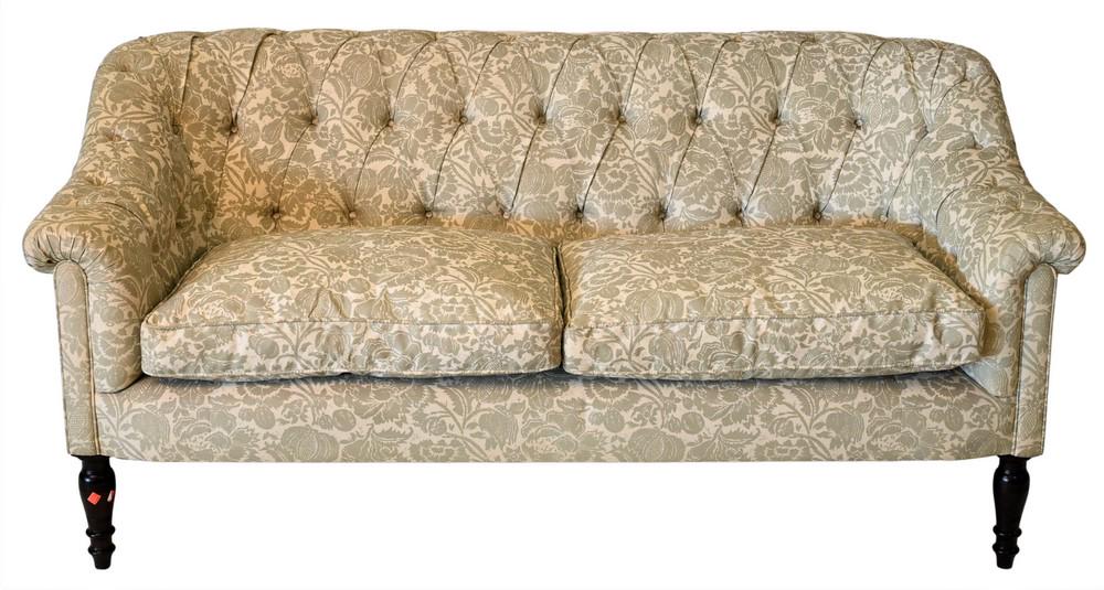 George Smith Custom Upholstered Sofa, having tufted (1 of 4)