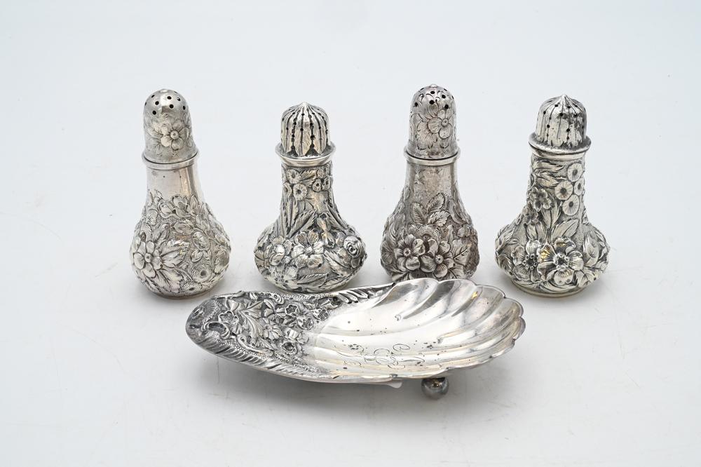 Group of Repousse Sterling, to include Jenkins sterling (1 of 4)