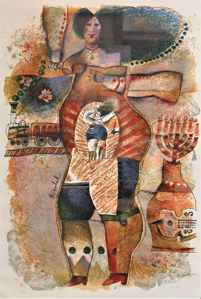 Theo Tobiasse, Les Mere Bibliques, 1984, pencil signed (1 of 4)