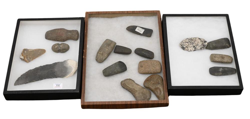 Three Cases of American Indian Tools, 16 total pieces. (1 of 6)