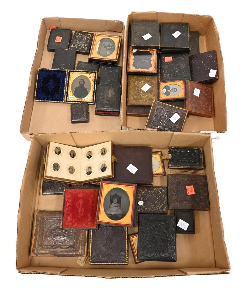 Three Tray Lots of Daguerreotype, Ambrotypes, and (1 of 7)