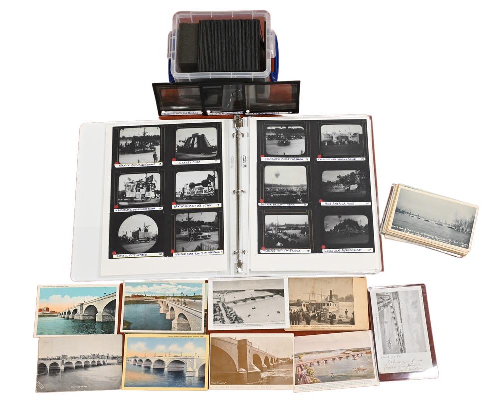 Hartford Bridge Opening Lantern Slides and Postcards. (1 of 6)