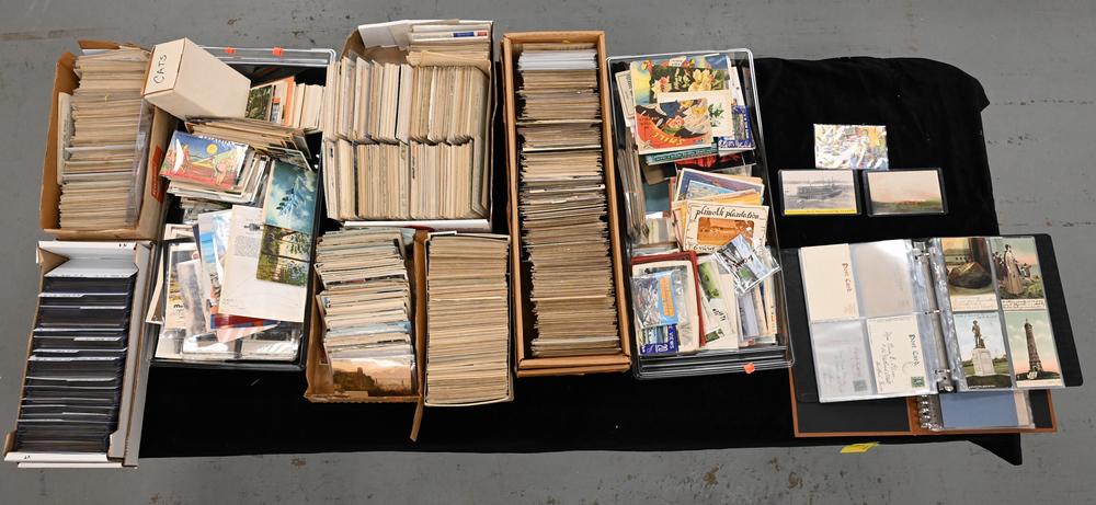 Large Lot of Postcards, in boxes and binders, topics (1 of 8)