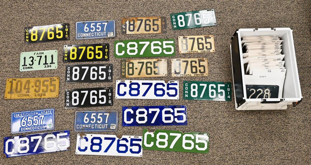 Lot of Connecticut License Plates, from early 1900's to (1 of 6)