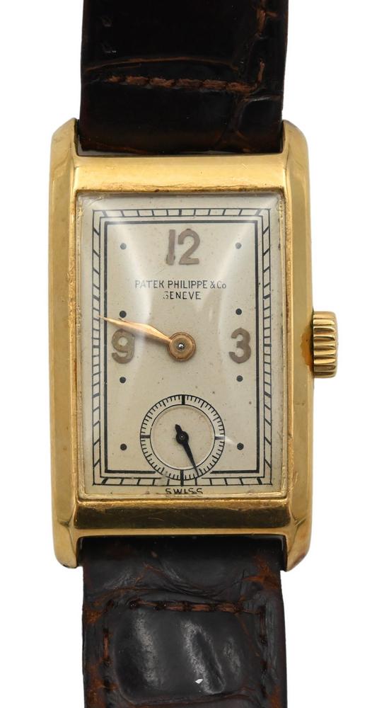 Patek Philippe Vintage 18 Karat Gold Rectangular Men's (1 of 4)