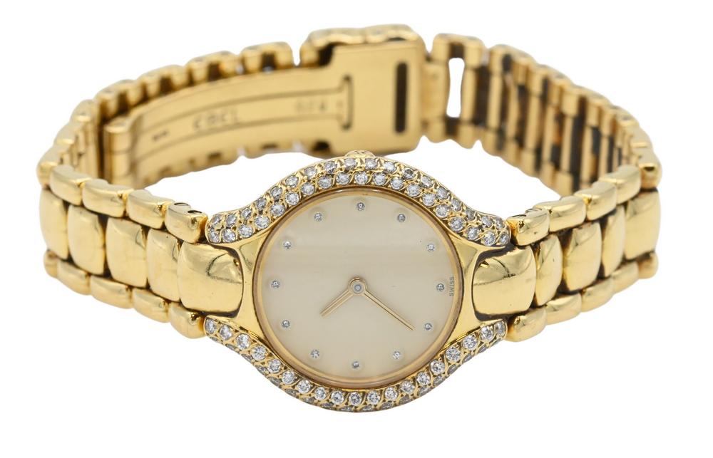 Ebel 18 Karat Yellow Gold Ladies Wristwatch, having 18 (1 of 4)