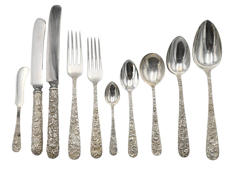 112 Piece Kirk & Sons Sterling Silver Flatware Set, (1 of 5)