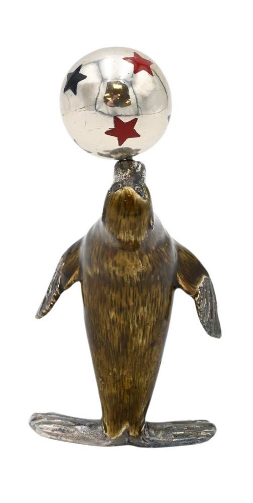 Tiffany & Company Sterling Silver Enameled Circus Seal (1 of 4)