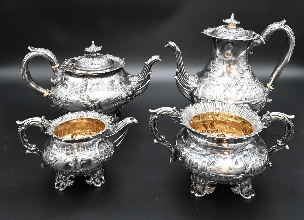 English Silver Four Piece Tea and Coffee Set, in the (1 of 8)