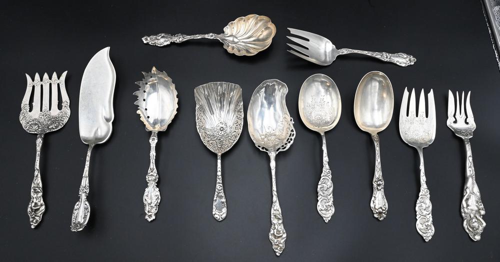 11 Piece Sterling Silver Serving Lot, to include (1 of 5)